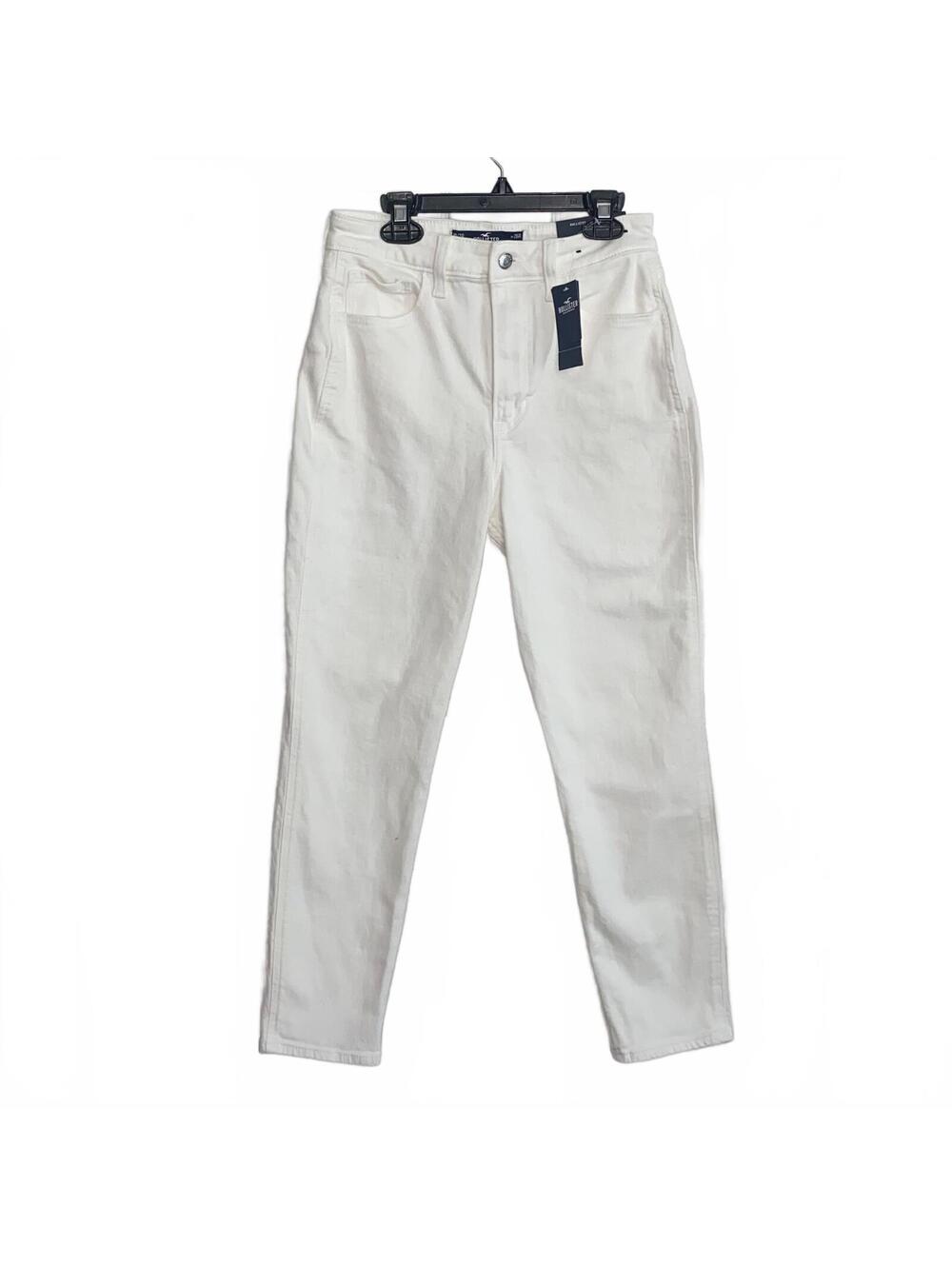 Hollister White Mom Jeans High Rise W26 NWT Summer Coastal Chic Denim Pants